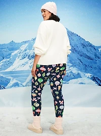 High-Waisted Waffle Pajama Leggings for Women