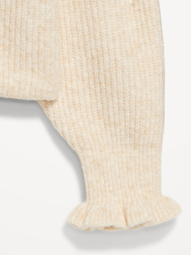 Loose Crew-Neck Cropped Sweater