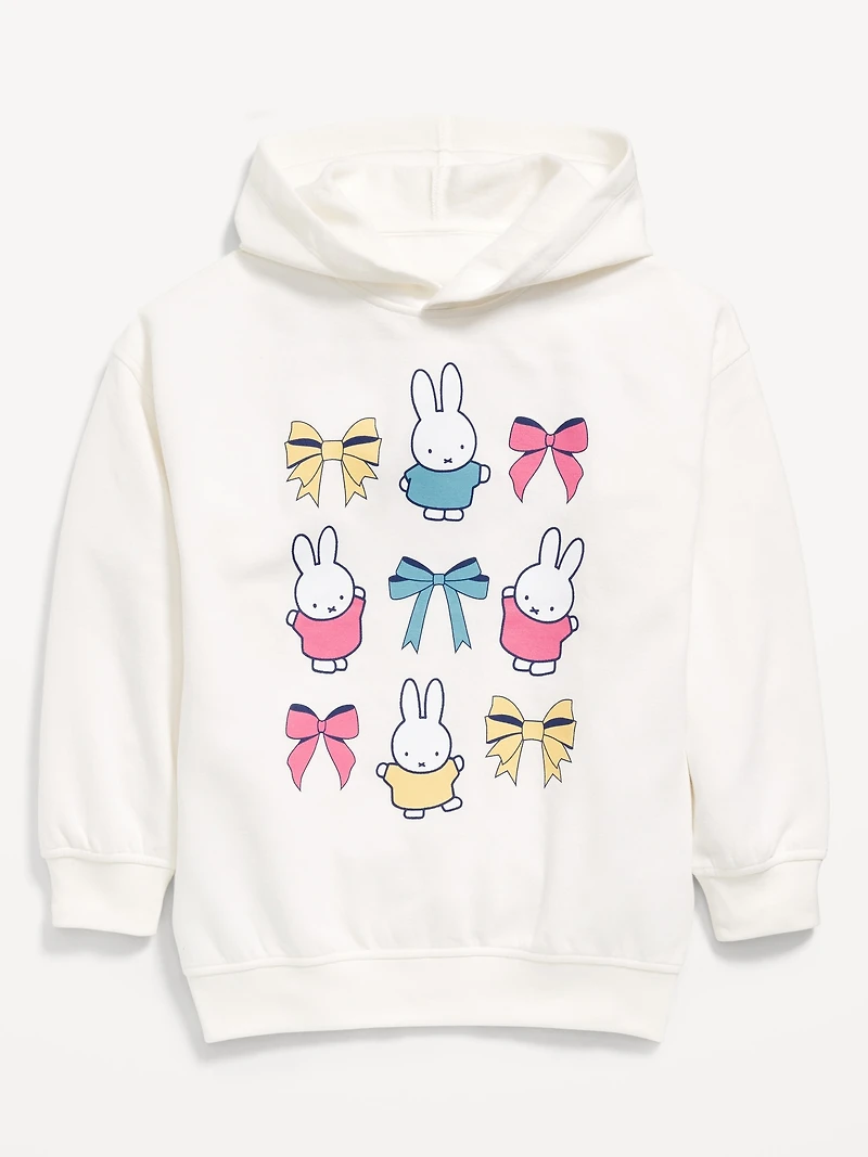 Miffy™ Oversized Graphic Tunic Hoodie for Girls