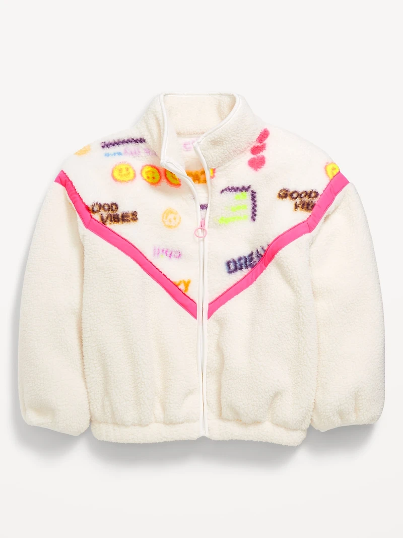 Sherpa Zip-Front Jacket for Girls