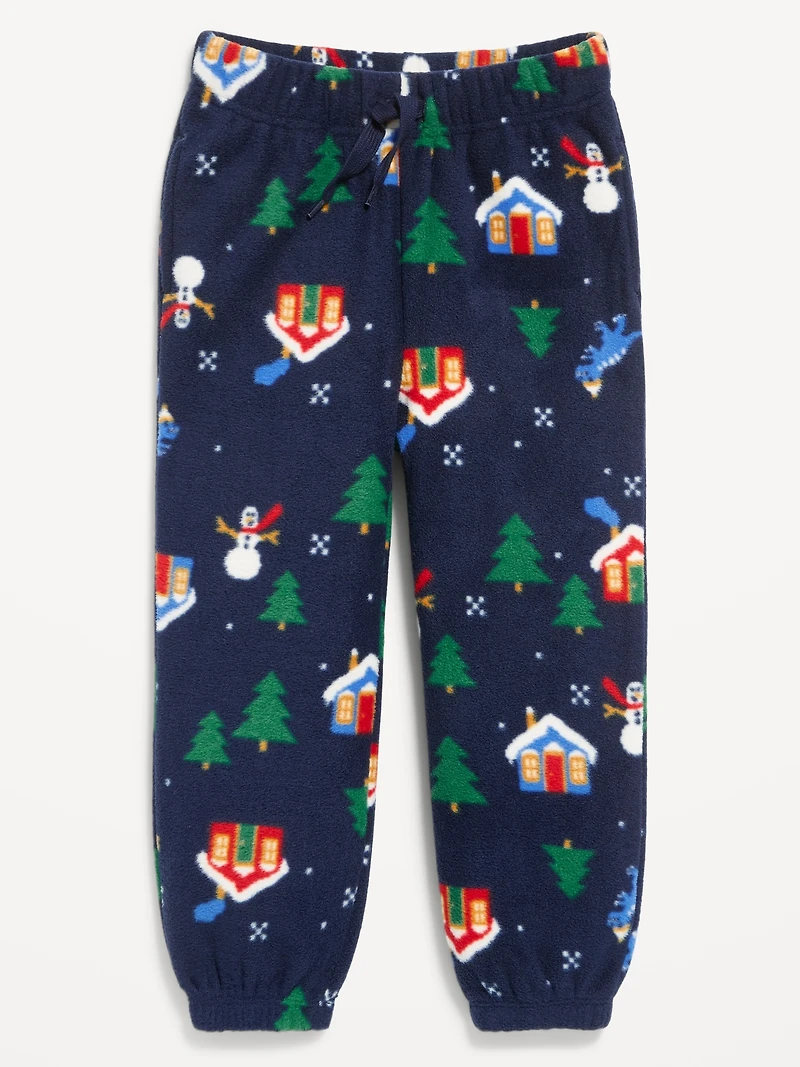 Printed Microfleece Joggers for Toddler Boys
