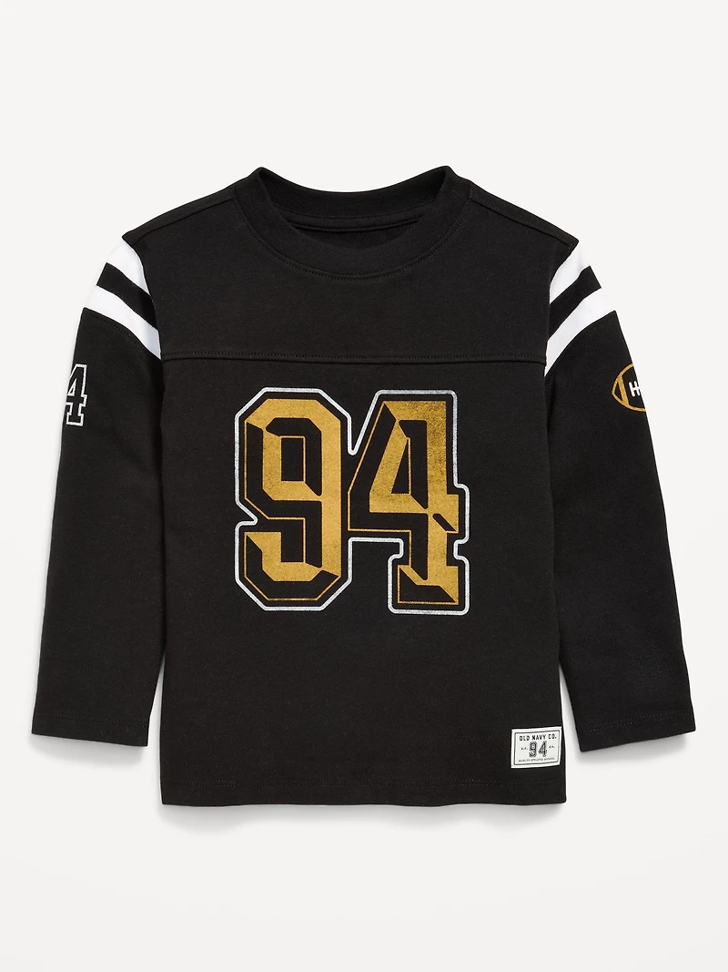 Oversized Football Graphic T-Shirt for Toddler Boys