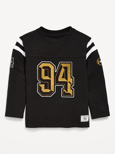 Oversized Football Graphic T-Shirt for Toddler Boys