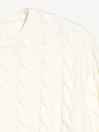 SoSoft Crew-Neck Cable-Knit Sweater