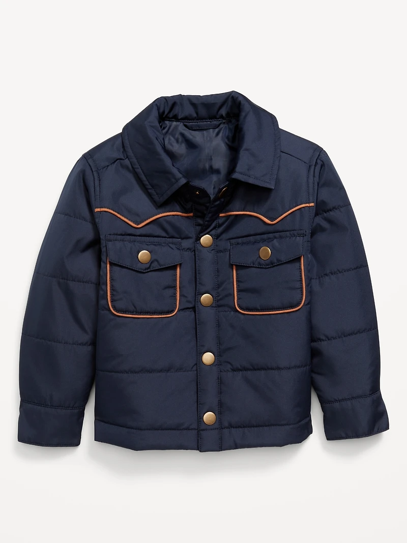 Button-Front Western Jacket for Toddler Boys