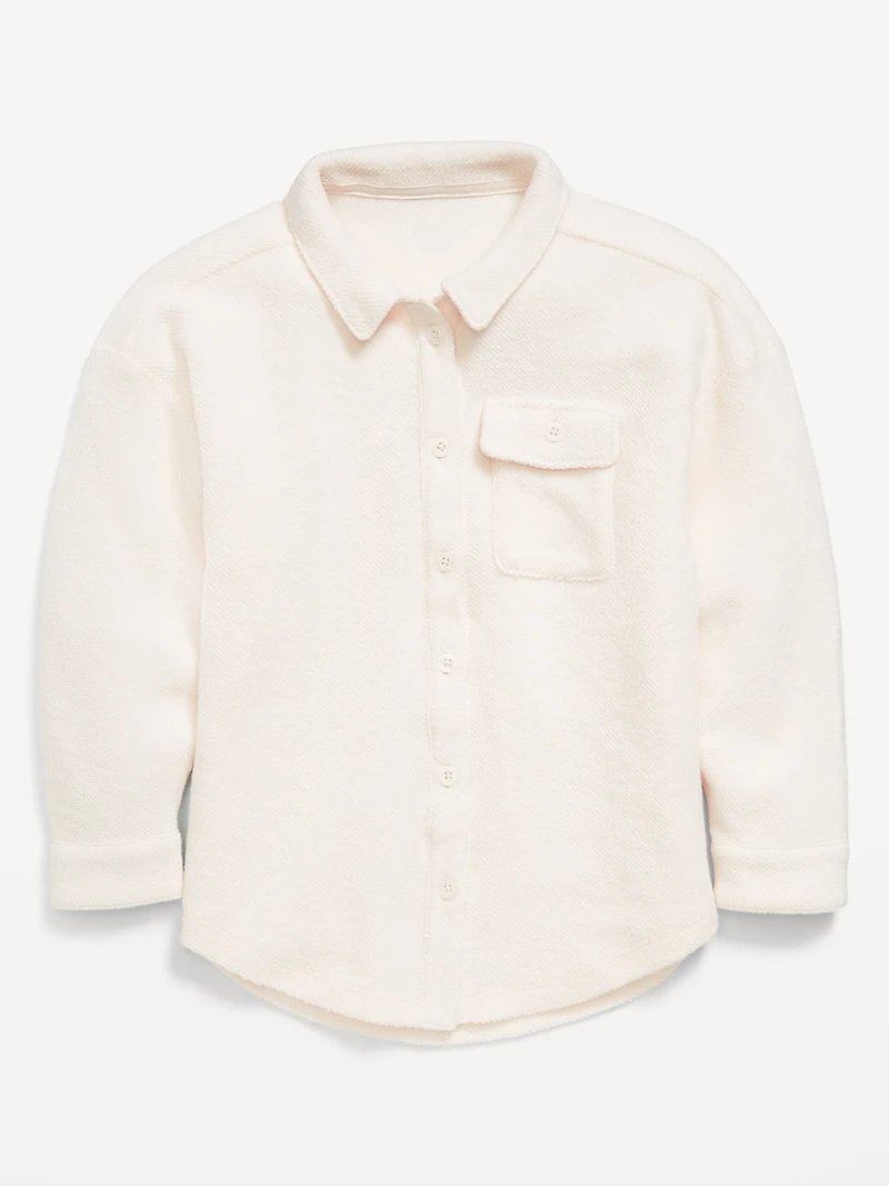 Cozy Oversized Shacket for Girls