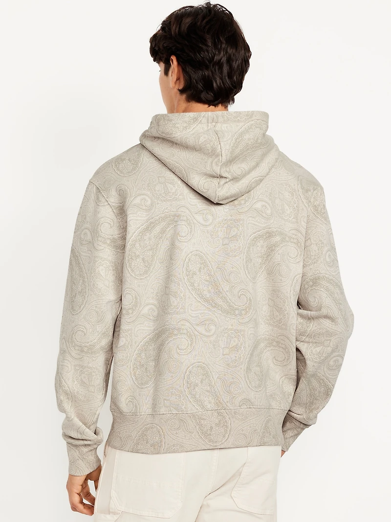 Oversized Rotation Printed Popover Hoodie