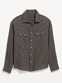 Textured Western Pocket Shirt