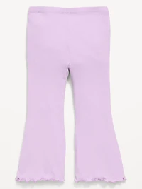 Ribbed Flared Leggings for Toddler Girls