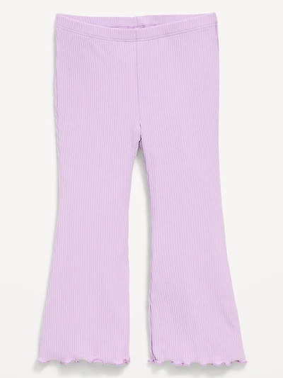 Ribbed Flared Leggings for Toddler Girls