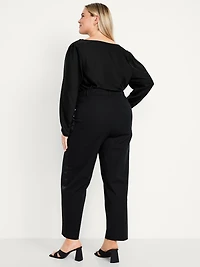 High-Waisted Pixie Loose Straight Pants