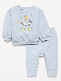 Disney© Crew-Neck Sweatshirt and Sweatpants Set for Baby