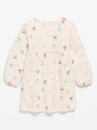 Printed Long-Sleeve Dress for Toddler Girls