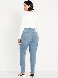 Curvy Extra High-Waisted Straight Jeans