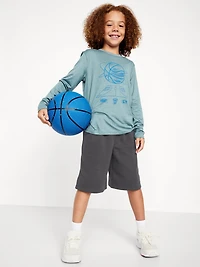 Below Knee Baggy Fleece Shorts for Boys