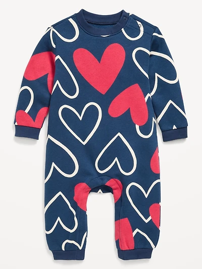 Printed Fleece One-Piece for Baby