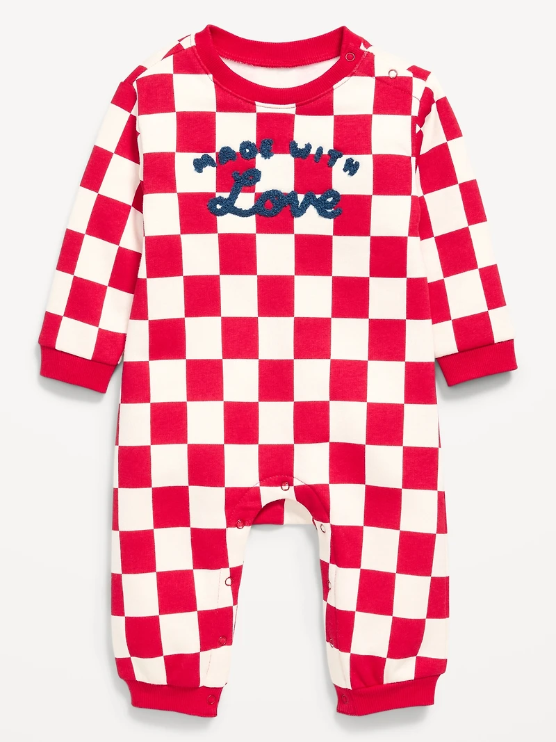 Printed Fleece One-Piece for Baby