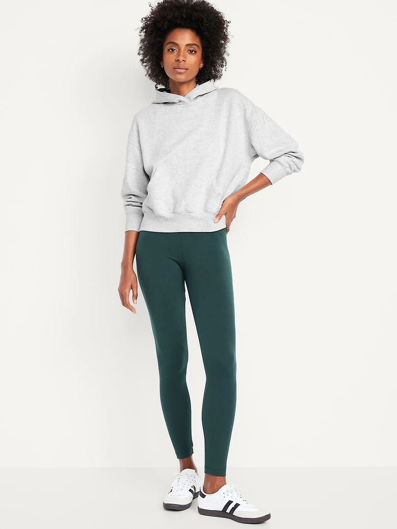 High-Waisted Jersey Fashion Layering Leggings