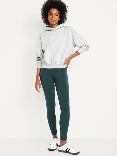 High-Waisted Jersey Fashion Layering Leggings
