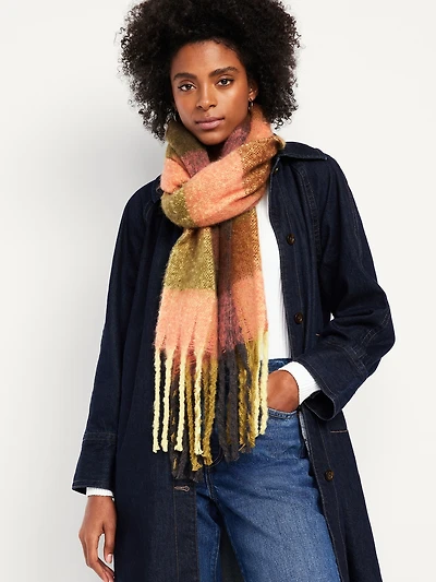 Brushed Fringed Scarf