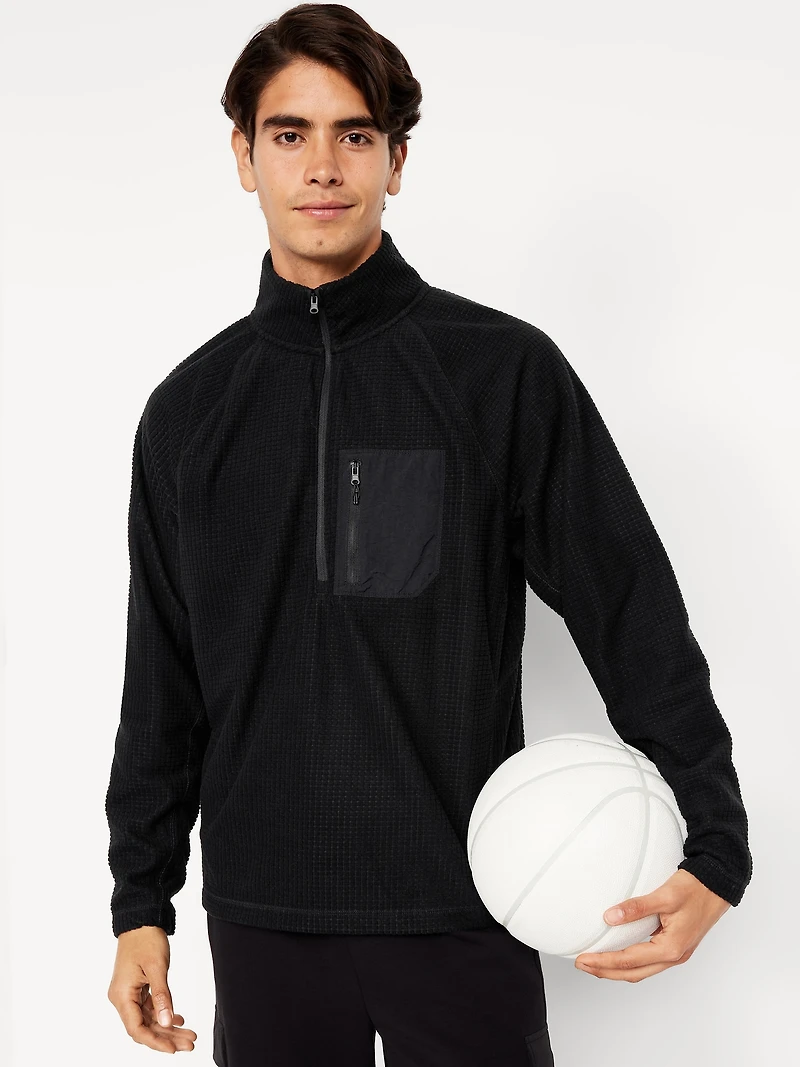 Waffle Half-Zip Performance Pullover