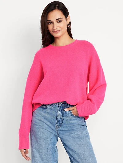Wool-Blend Crew-Neck Sweater