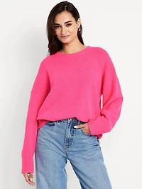 Wool-Blend Crew-Neck Sweater