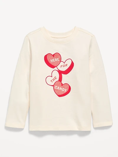 Long-Sleeve Unisex Graphic T-Shirt for Toddler
