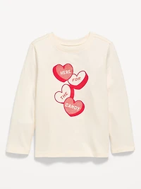 Long-Sleeve Unisex Graphic T-Shirt for Toddler