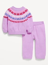 SoSoft Fair Isle Sweater and Pants Set for Baby