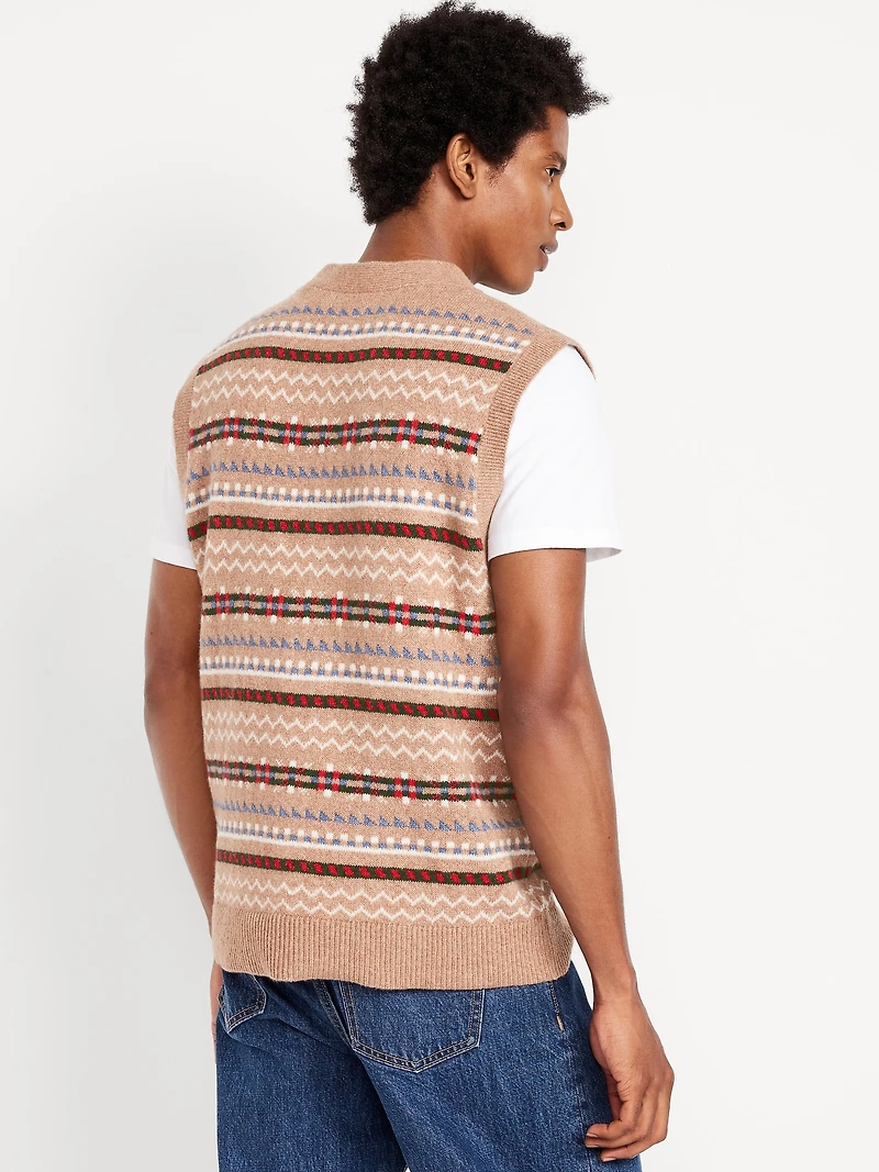 SoSoft Button-Front Sweater Vest