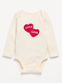 Long-Sleeve Unisex Graphic Bodysuit for Baby