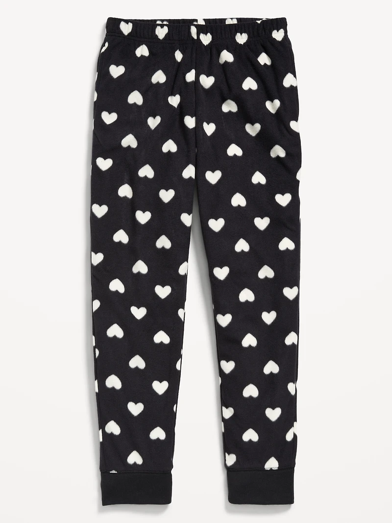 Microfleece Plaid Pajama Jogger Pants for Girls