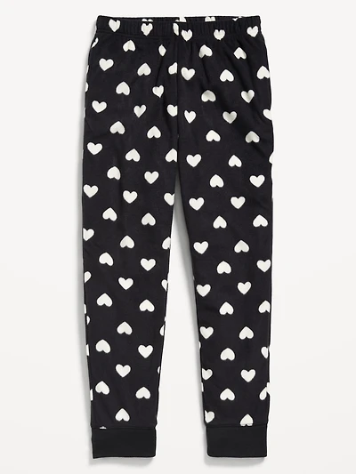 Microfleece Plaid Pajama Jogger Pants for Girls