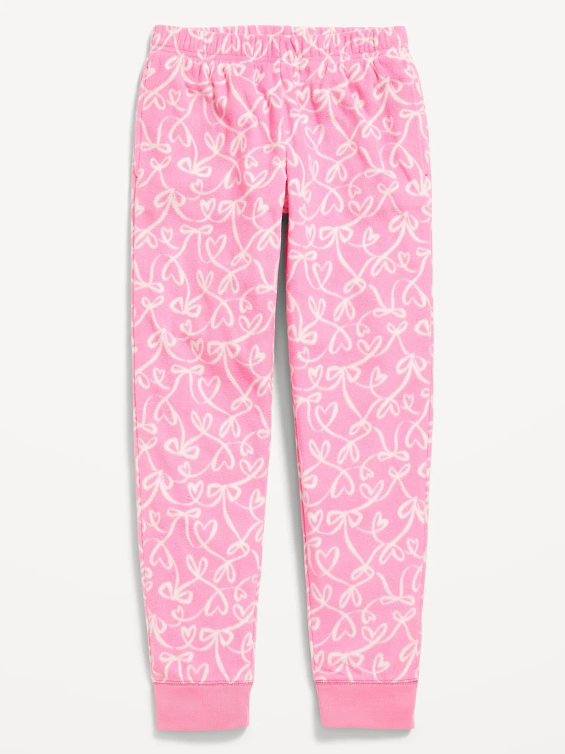 Microfleece Plaid Pajama Jogger Pants for Girls