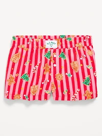 Flannel Plaid Boxer Pajama Shorts for Girls