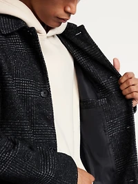 Plaid Twill Topcoat