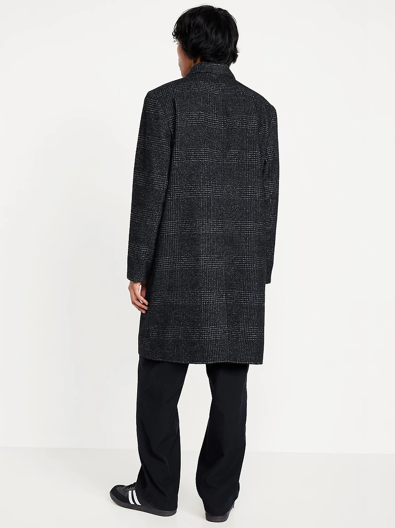 Plaid Twill Topcoat