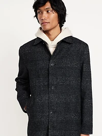Plaid Twill Topcoat