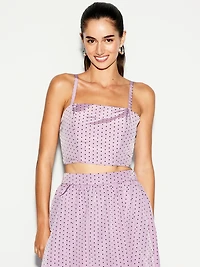 The Occasion by Old Navy Taffeta Cropped Tank Top