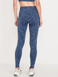 High-Waisted Space-Dye Full-Length Leggings