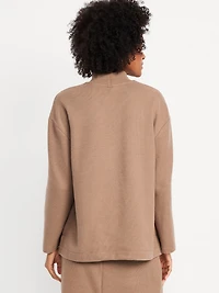 Cozy Mock-Neck Tunic Sweater