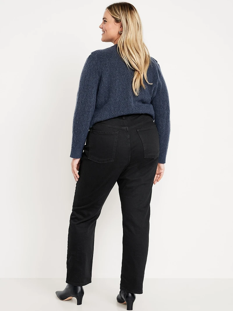Extra High-Waisted Straight Jeans