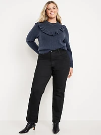 Extra High-Waisted Straight Jeans