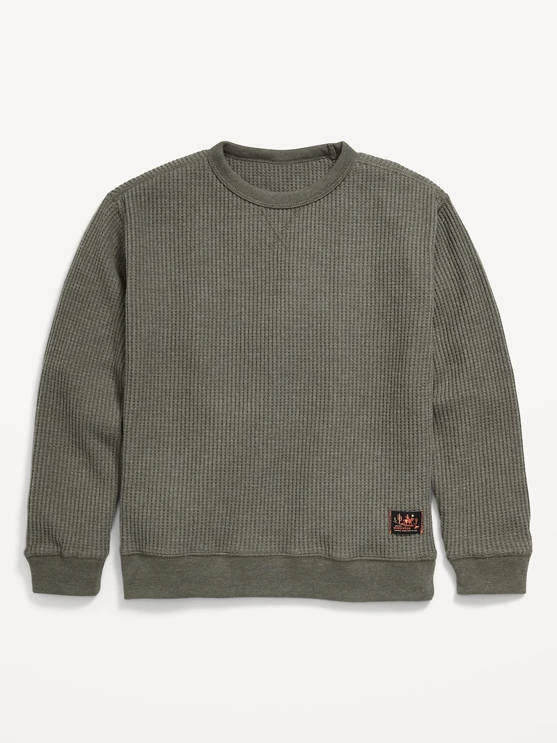 Long-Sleeve Thermal-Knit T-Shirt for Boys