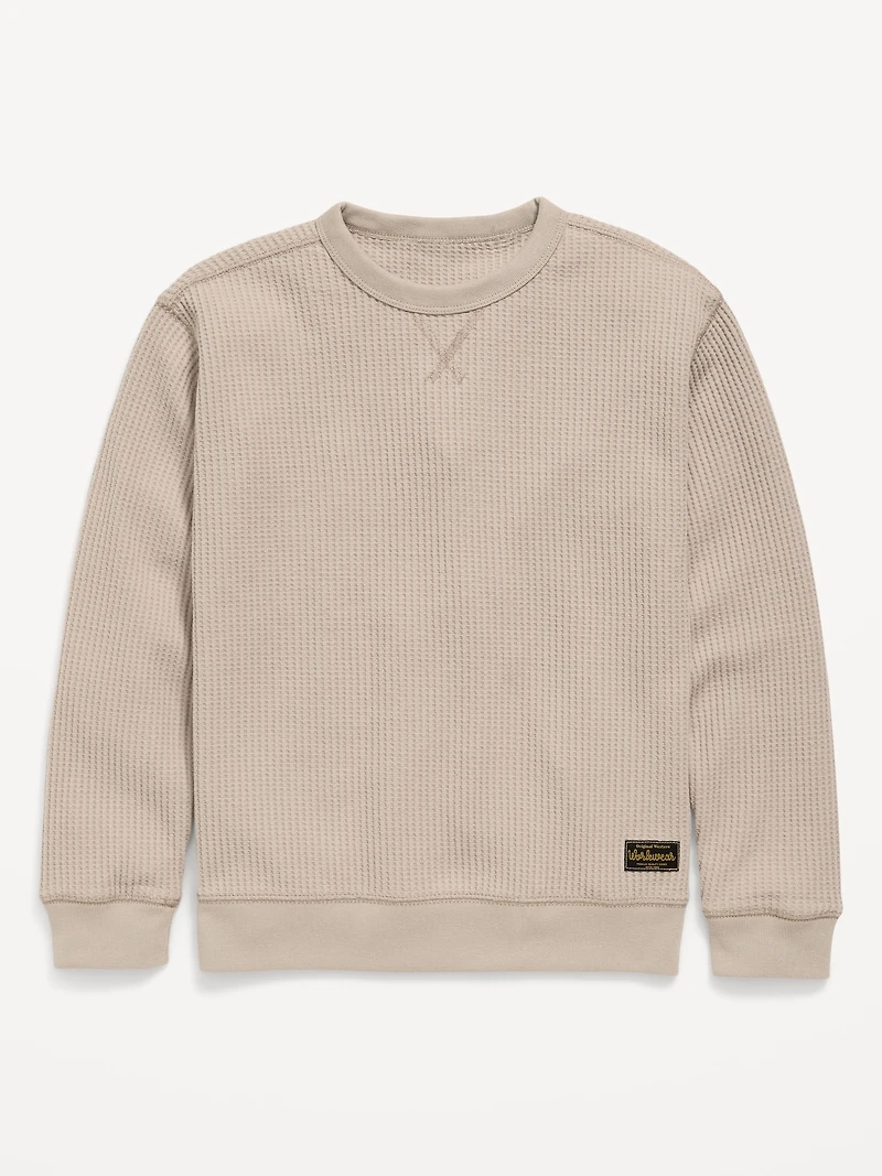 Long-Sleeve Thermal-Knit T-Shirt for Boys