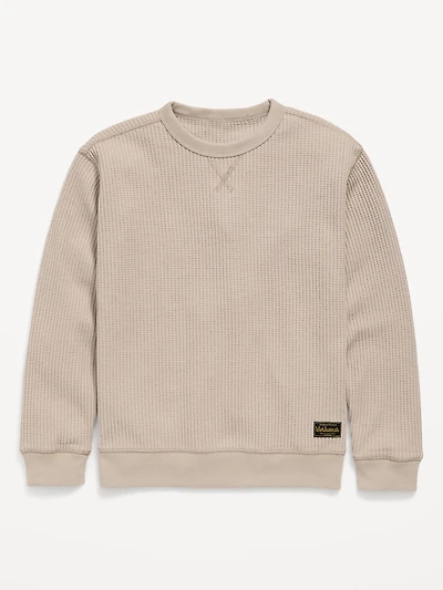 Long-Sleeve Thermal-Knit T-Shirt for Boys