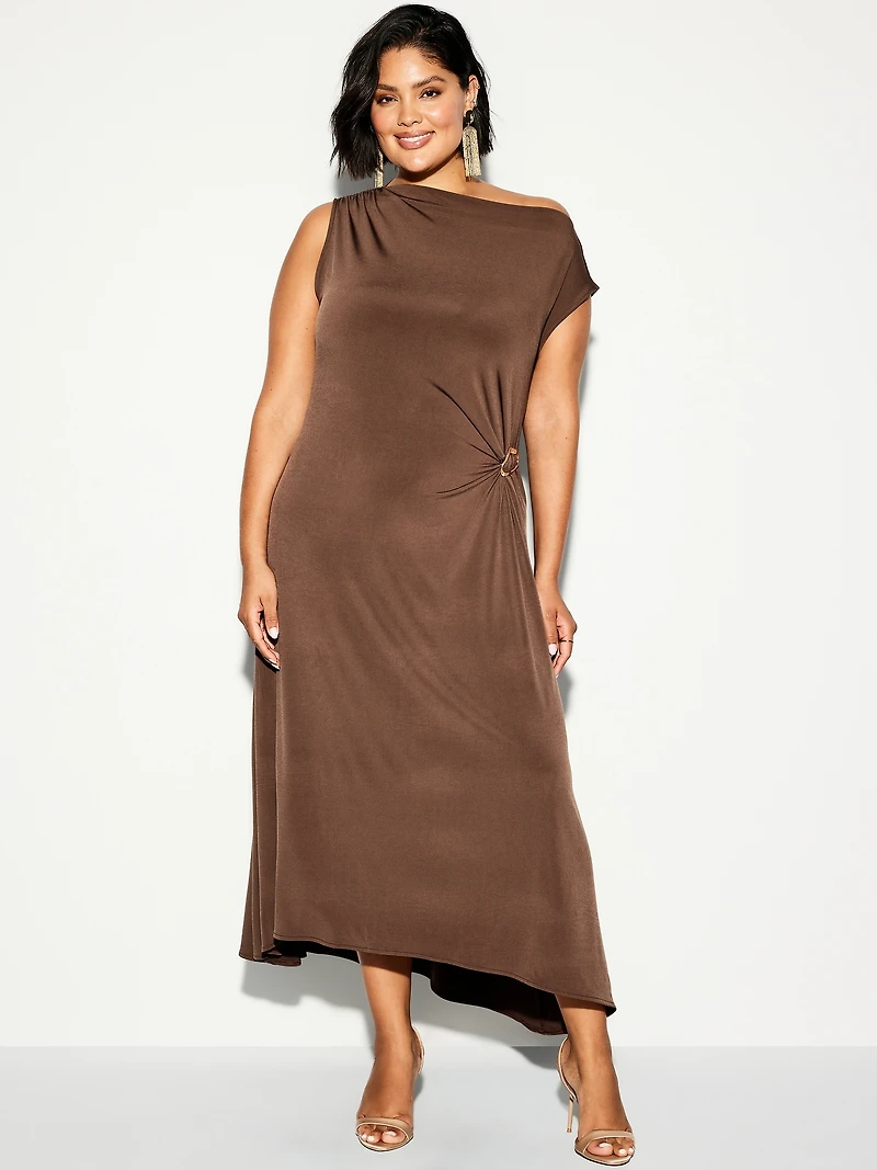 The Occasion by Old Navy Twist-Front Jersey Midi Dress