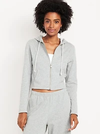 SoComfy Cropped Zip Hoodie Sweatshirt