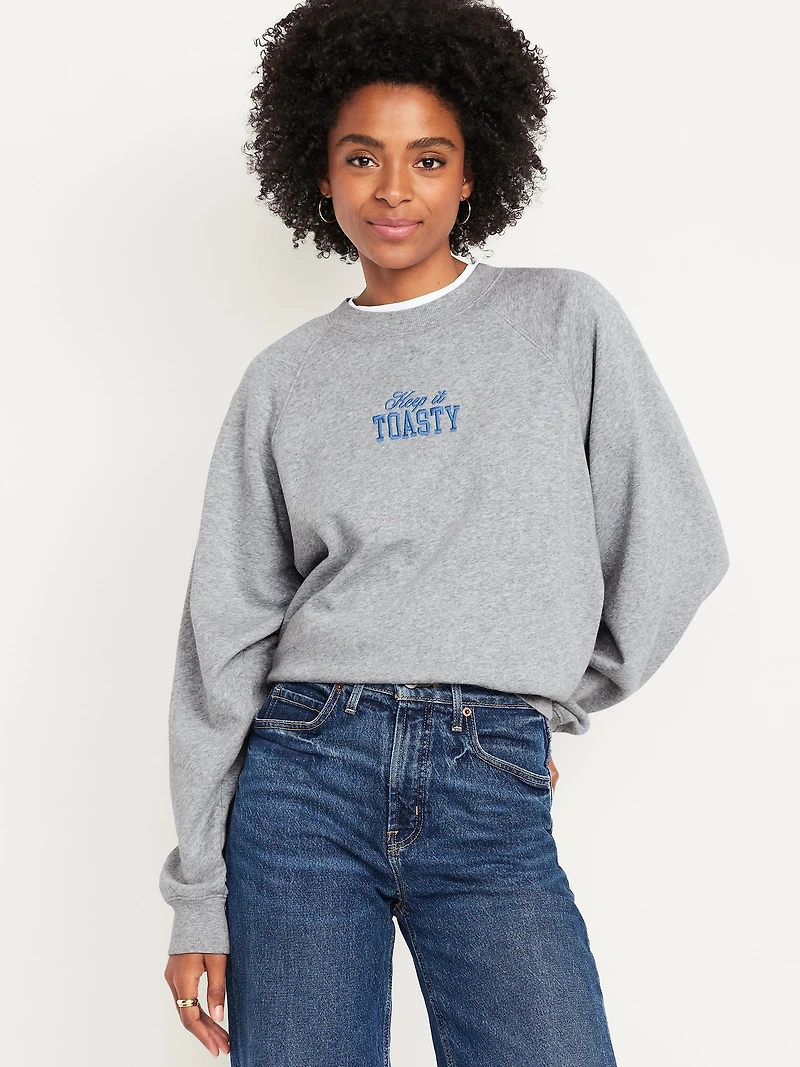 SoComfy Oversized Graphic Sweatshirt